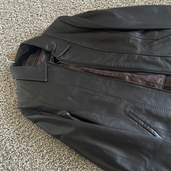 Brown Leather Jacket - Picture 2 of 5